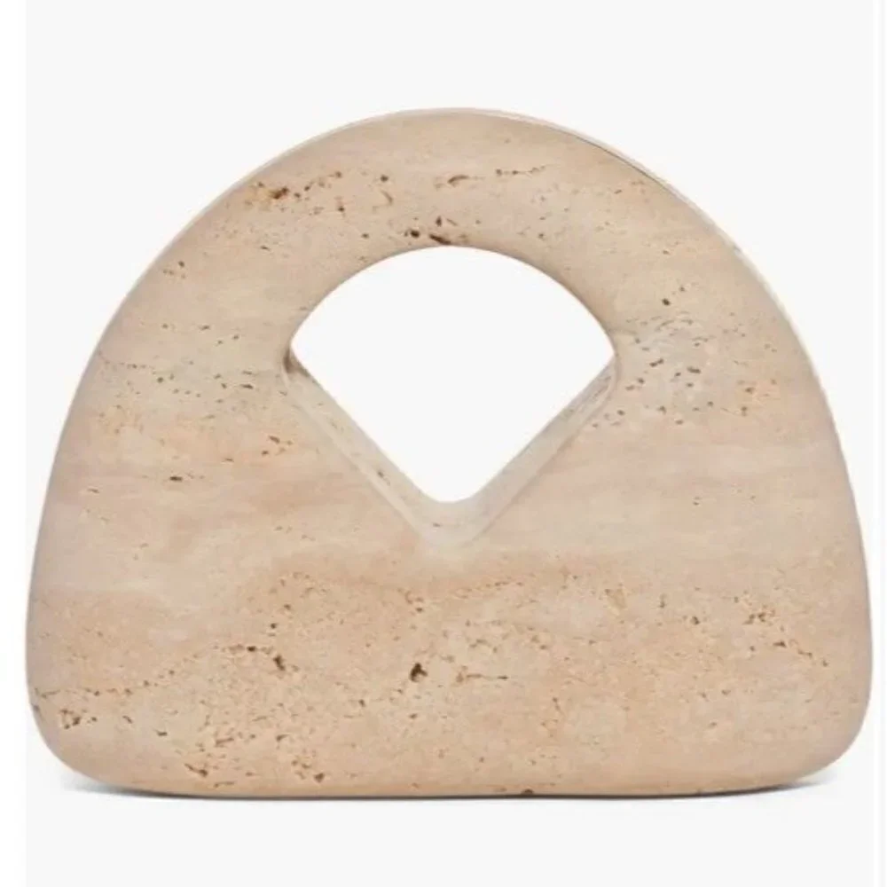 Bottega Veneta Kettlebell Travertine Stone Top Handle Bag NWOT